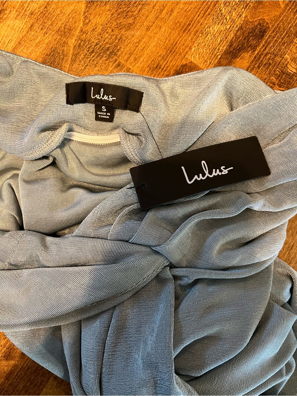 Lulu's Light Green/Blue Ruched Maxi Dress - Picture 4 of 6
